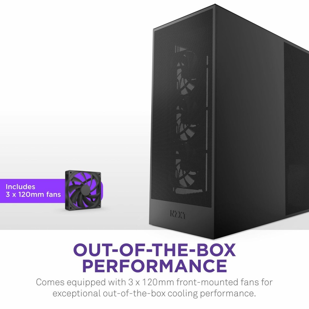 ATX Semi-tower Box NZXT H7 Flow Midi Black