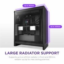 ATX Semi-tower Box NZXT H7 Flow Midi Black