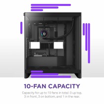 ATX Semi-tower Box NZXT H7 Flow Midi Black