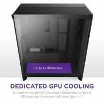 ATX Semi-tower Box NZXT H7 Flow Midi Black