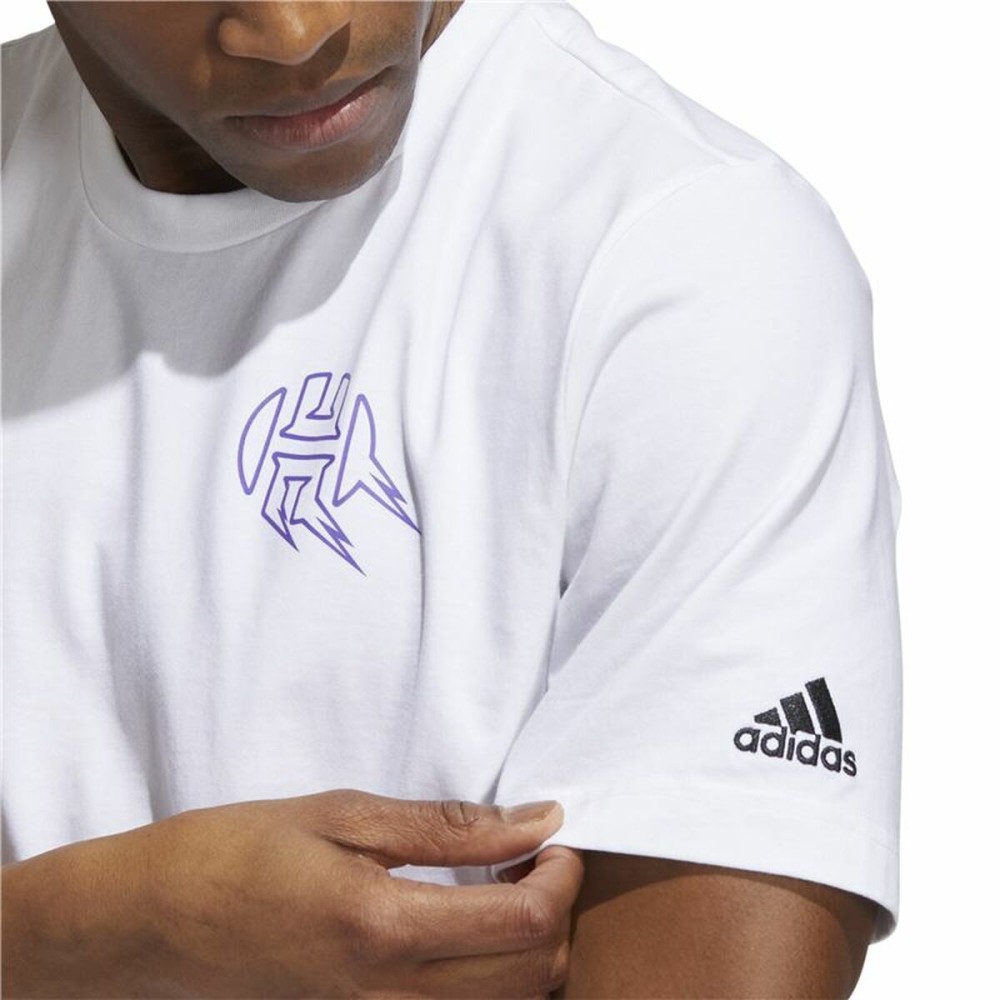 T-shirt à manches courtes homme Adidas Avatar James Harden Graphic Blanc