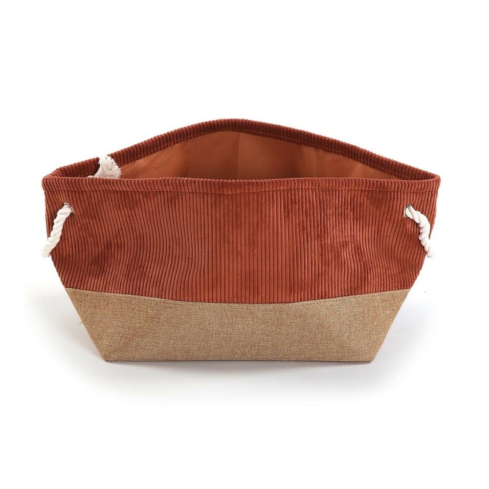Mehrzweckkorb Versa Corduroy 29 x 27 x 39 cm Terrakotta
