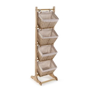 Bathroom Shelves Versa Nadir Brown 35 x 125 x 35 cm