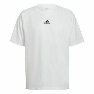 Herren Kurzarm-T-Shirt Adidas Essentials Brandlove Weiß