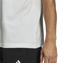 Herren Kurzarm-T-Shirt Adidas Essentials Brandlove Weiß