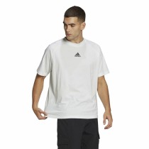 Men’s Short Sleeve T-Shirt Adidas Essentials Brandlove White