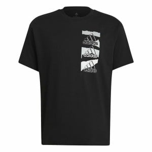 T-shirt à manches courtes homme Adidas Essentials Brandlove Noir