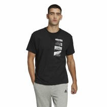 Men’s Short Sleeve T-Shirt Adidas Essentials Brandlove Black