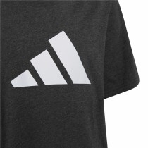 Kurzarm-T-Shirt für Kinder Adidas Future Icons Schwarz