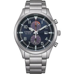 Herrenuhr Citizen SPORT CRONO - ECO DRIVE Silberfarben (Ø 43 mm)