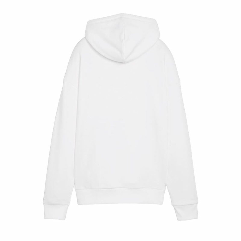 Sweat à capuche femme Puma Essentials+ Script Blanc