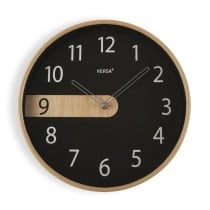 Wanduhr Versa Schwarz Kunststoff Quarz 4,3 x 30,5 x 30,5 cm