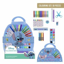 Papierwaren-Set Stitch Blau Aktentasche