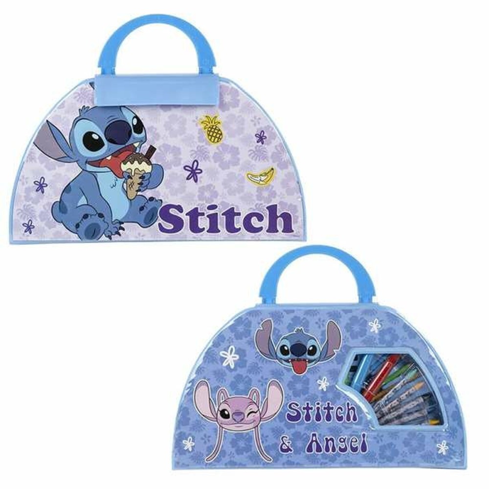 Papierwaren-Set Stitch Blau Aktentasche