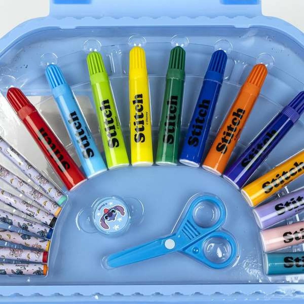 Papierwaren-Set Stitch Blau Aktentasche