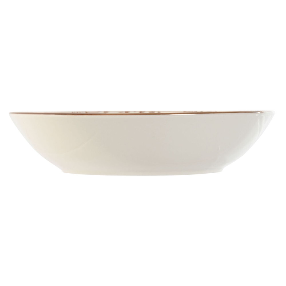 Geschirr-Set Home ESPRIT Braun Beige Porzellan 20 x 20 x 4 cm