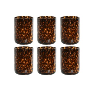 Set de Verres Home ESPRIT Verre Vintage 320 ml (6 Unités)