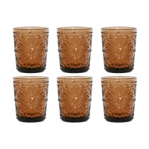 Set of glasses Home ESPRIT Amber Crystal (6 Units)