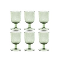 Gläsersatz Home ESPRIT grün Kristall 300 ml 8 x 8 x 14 cm (6 Stück)