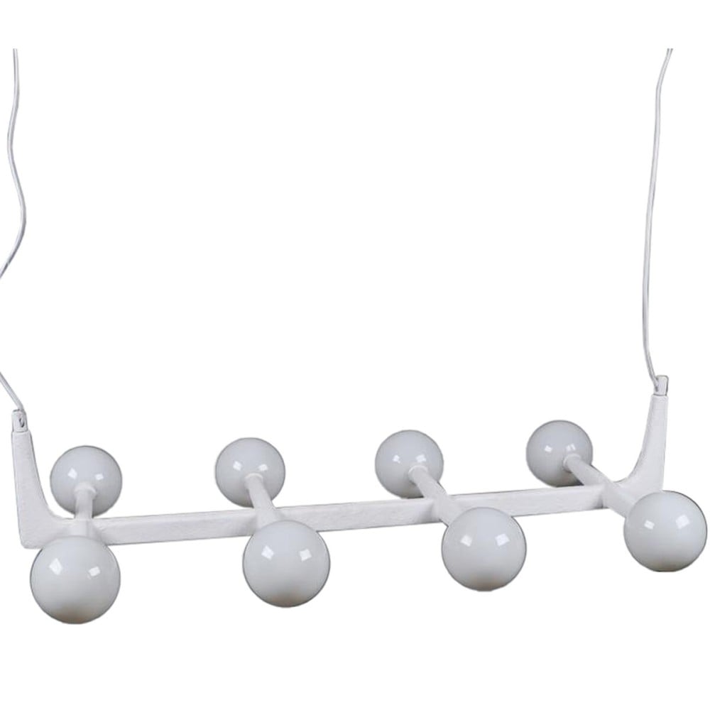 Deckenlampe Home ESPRIT Weiß Metall Kristall 110 x 45 x 23 cm