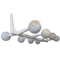Deckenlampe Home ESPRIT Weiß Metall Kristall 110 x 45 x 23 cm