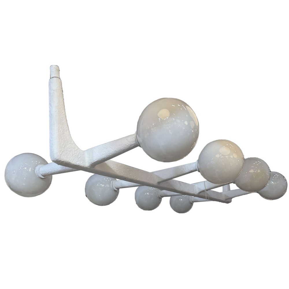 Deckenlampe Home ESPRIT Weiß Metall Kristall 110 x 45 x 23 cm
