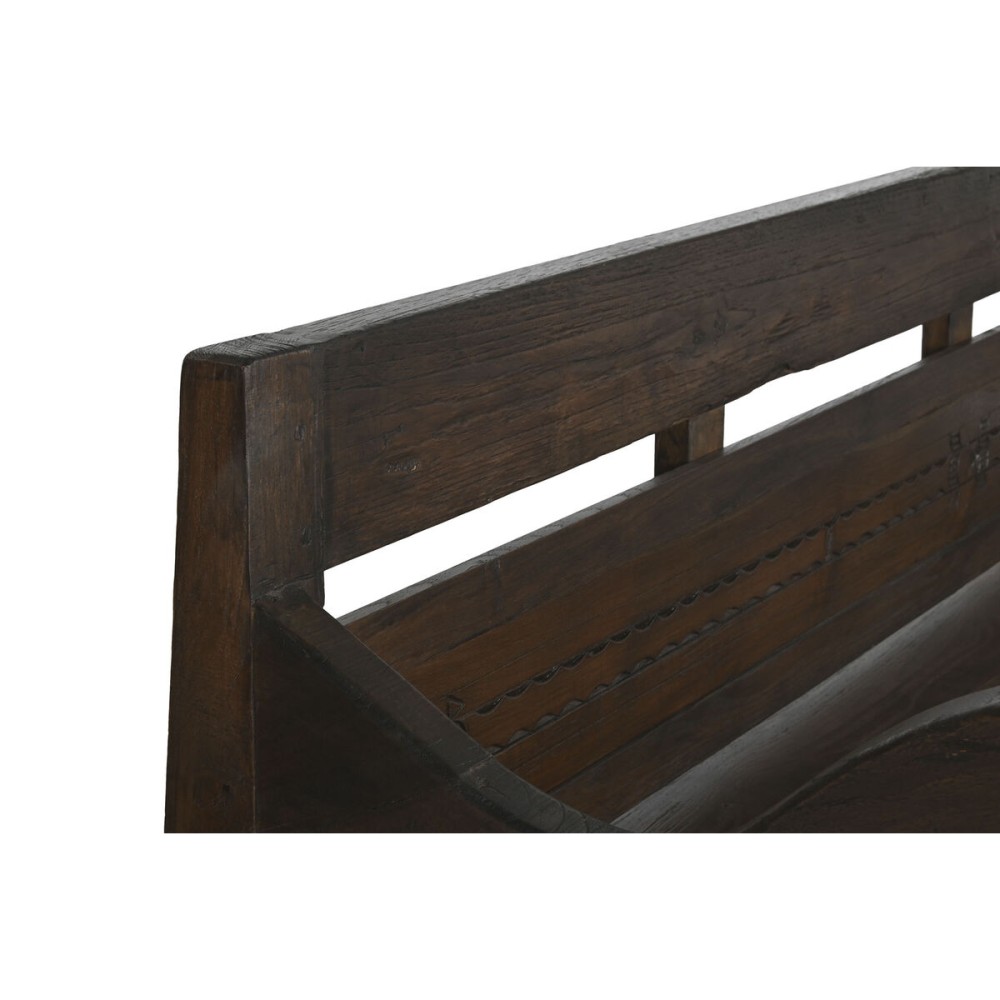 Bench Home ESPRIT Dark brown Teak 196 x 68 x 82 cm