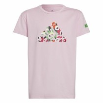 Kurzarm-T-Shirt für Kinder Adidas x Marimekko Rosa