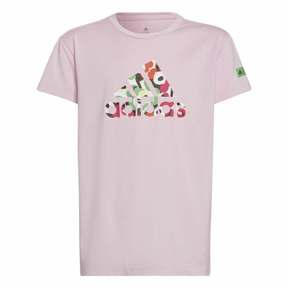 T shirt à manches courtes Enfant Adidas x Marimekko Rose