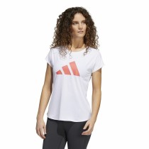 Damen Kurzarm-T-Shirt Adidas Training 3B Weiß