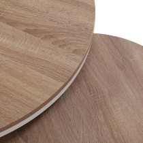 Satz mit 2 Tischen Versa Aurea Weiß 48 x 48 x 42 cm 80 x 80 x 48 cm