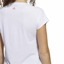 Damen Kurzarm-T-Shirt Adidas Training 3B Weiß