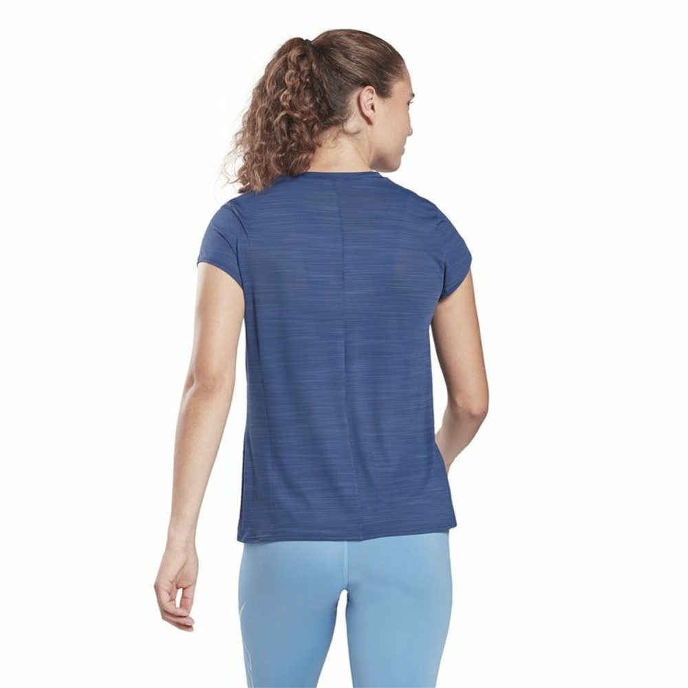 Damen Kurzarm-T-Shirt Reebok Workout Ready Dunkelblau