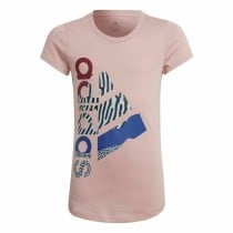 Child's Short Sleeve T-Shirt Adidas Girl Power Pink