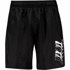 Herren Badehose Puma Cats Mid 1P Schwarz