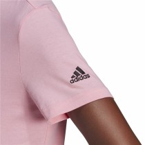 T-shirt à manches courtes femme Adidas Loungewear Essentials Slim Logo Rose