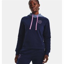 Damen Sweater mit Kapuze Under Armour Rival Fleece Marineblau