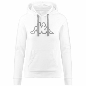 Damen Sweater mit Kapuze Kappa Weiß