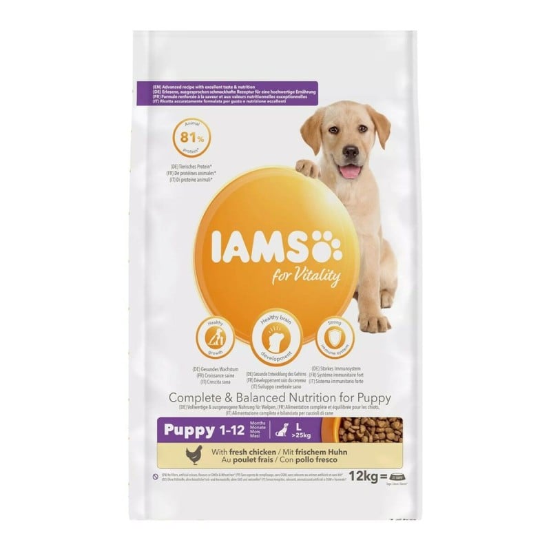 Futter IAMS Puppy Huhn 12 kg