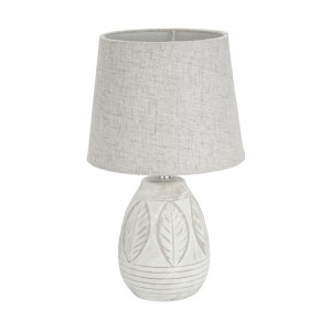 Tischlampe Versa Brasilia Leinen aus Keramik 40 W 20 x 31 cm