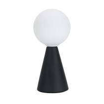 Tischlampe Versa Schwarz aus Keramik Kristall 40 W 10 x 22,5 cm Prisma
