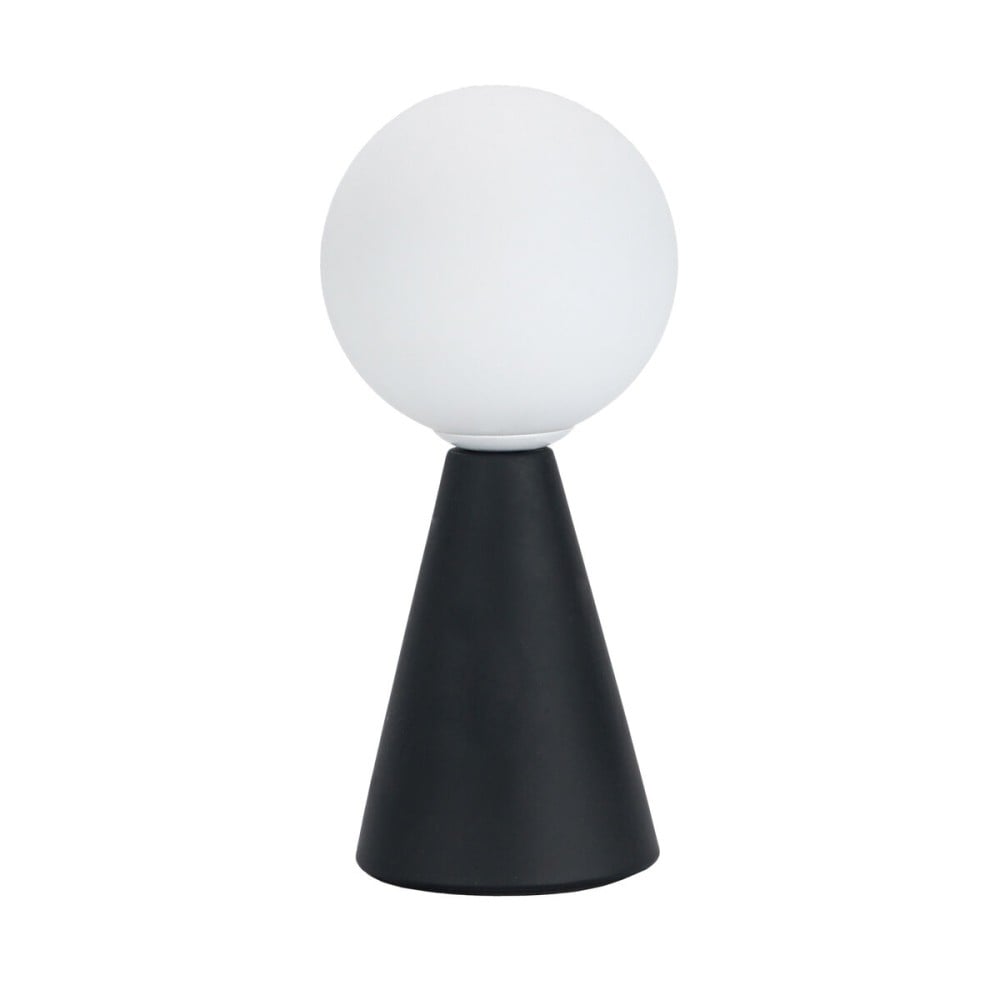 Tischlampe Versa Schwarz aus Keramik Kristall 40 W 10 x 22,5 cm Prisma