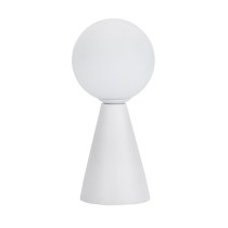 Tischlampe Versa Weiß aus Keramik Kristall 40 W 10 x 22,5 cm Prisma