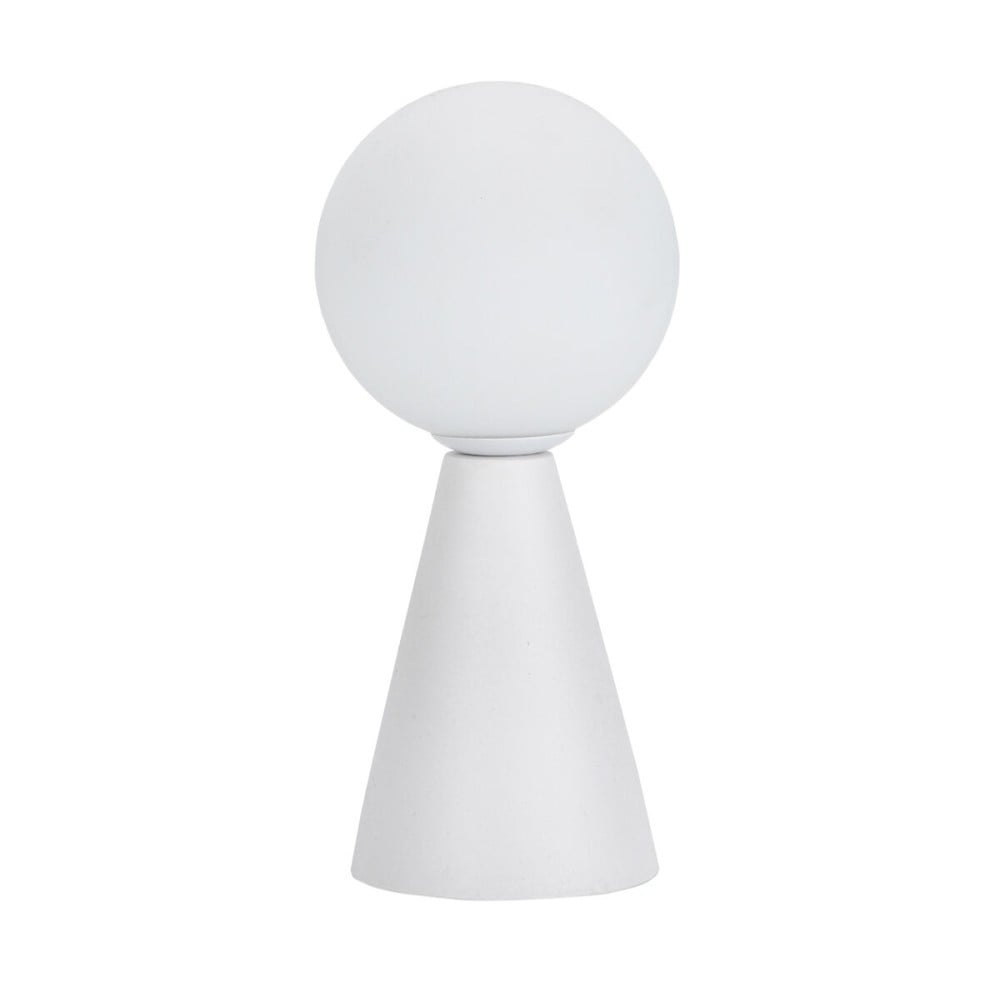 Tischlampe Versa Weiß aus Keramik Kristall 40 W 10 x 22,5 cm Prisma