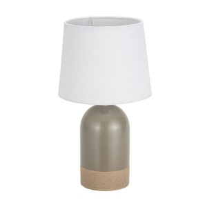 Tischlampe Versa Duo Leinen aus Keramik 40 W 18 x 32,5 cm