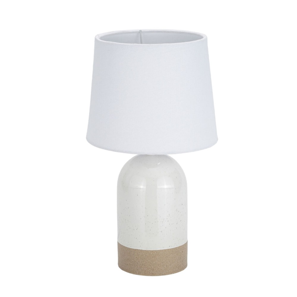 Lampe de bureau Versa Duo Blanc Lin Céramique 40 W 18 x 32,5 cm