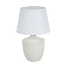 Tischlampe Versa Aurelia Weiß Baumwolle aus Keramik 40 W 20 x 31,5 cm