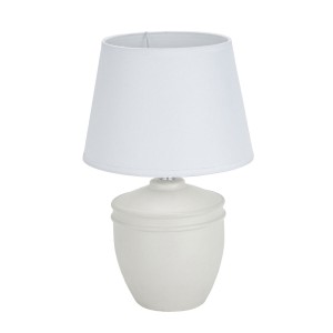 Tischlampe Versa Aurelia Weiß Baumwolle aus Keramik 40 W 20 x 31,5 cm