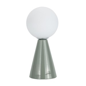Tischlampe Versa grün aus Keramik Kristall 40 W 10 x 22,5 cm Prisma