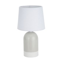 Tischlampe Versa Duo Beige Leinen aus Keramik 40 W 18 x 32,5 cm